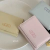 Cheese and cheese short small wallet for girls 2023 New style student cute cartoon large-capacity card bag three-fold wallet details Picture